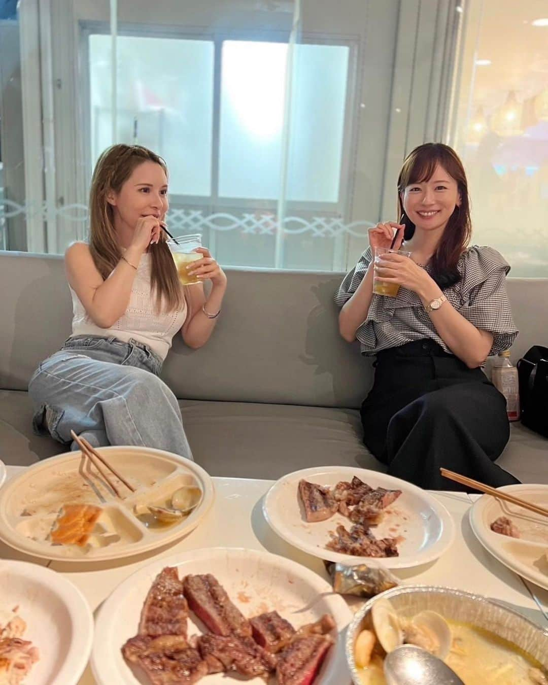 皆藤愛子さんのインスタグラム写真 - (皆藤愛子Instagram)「❤︎ 夏の思い出🍖🍖 #バーベキュー #フルーツジュース #豊洲」10月20日 2時10分 - aiko_kaito_official