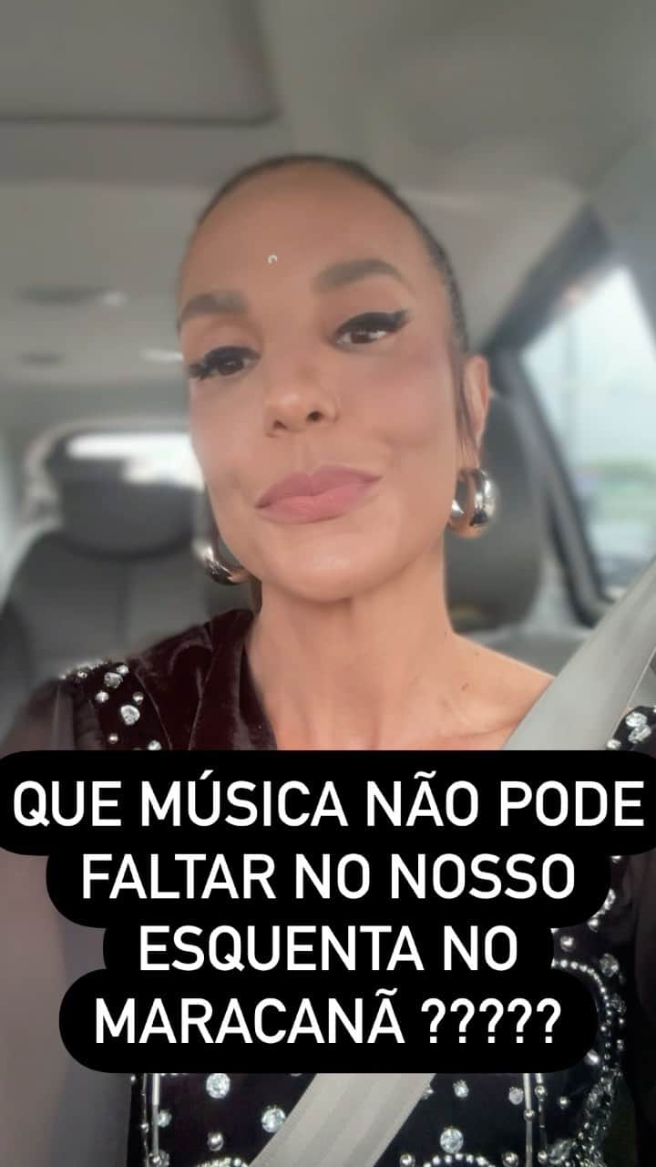 イヴェッチ・サンガロのインスタグラム：「Que música não pode faltar no show do dia 20/12 no Maracanã????  Escreve aqui nos comentários !!」