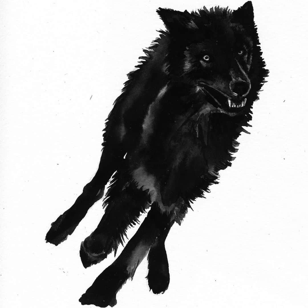 ラングリー・フォックスさんのインスタグラム写真 - (ラングリー・フォックスInstagram)「Wolves for @jacquesmariemage  In honor of National Wolf Awareness Week, they are proud to offer four (4) distinct, limited-edition cleaning cloths featuring my exclusive artwork.」10月20日 2時27分 - langleyfox
