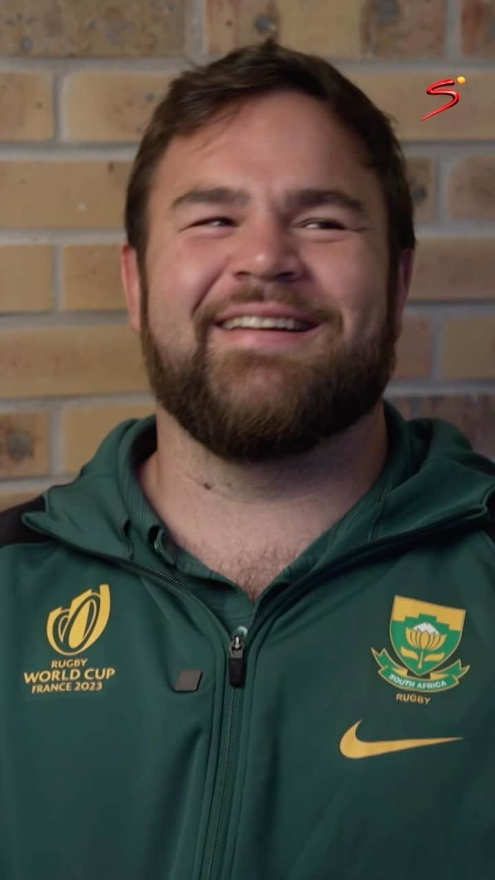 のインスタグラム：「🗣️One thing about Ox Nche? Scrumming is everything but cake is life 😂🎂 #RWC2023 #Springboks」