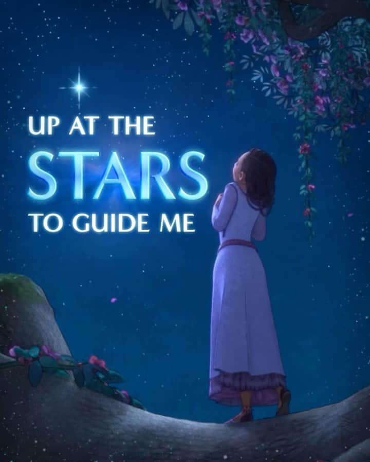 ウォルト・ディズニー・アニメーション・スタジオズのインスタグラム：「So I look up at the stars to guide me... 🌟💫✨ Disney’s #Wish is coming only to theaters November 22. Tickets available now.」