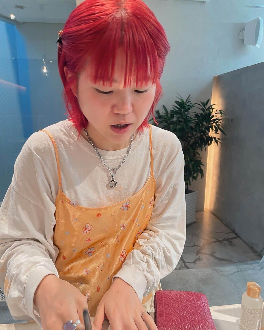 野々口祐子のインスタグラム：「🍎🍎🍎 #nono_hair #syan_tokyo」
