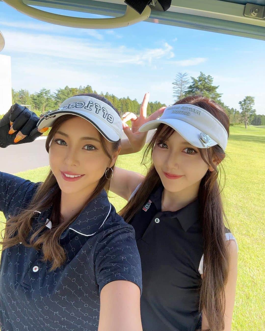 今井みどりのインスタグラム：「先日のゴルフ⛳️ らーきむとまわるの意外と初でした🫶  新しくできた#セイントナイン ⛳️✨ 終わった後はお部屋でゆっくりできてご飯も食べれるのすごい☺️👏  きむと初ゴルフ楽しかったー⛳️♡  #ゴルフ女子  #saintninetokyo  #セイントナイン東京」