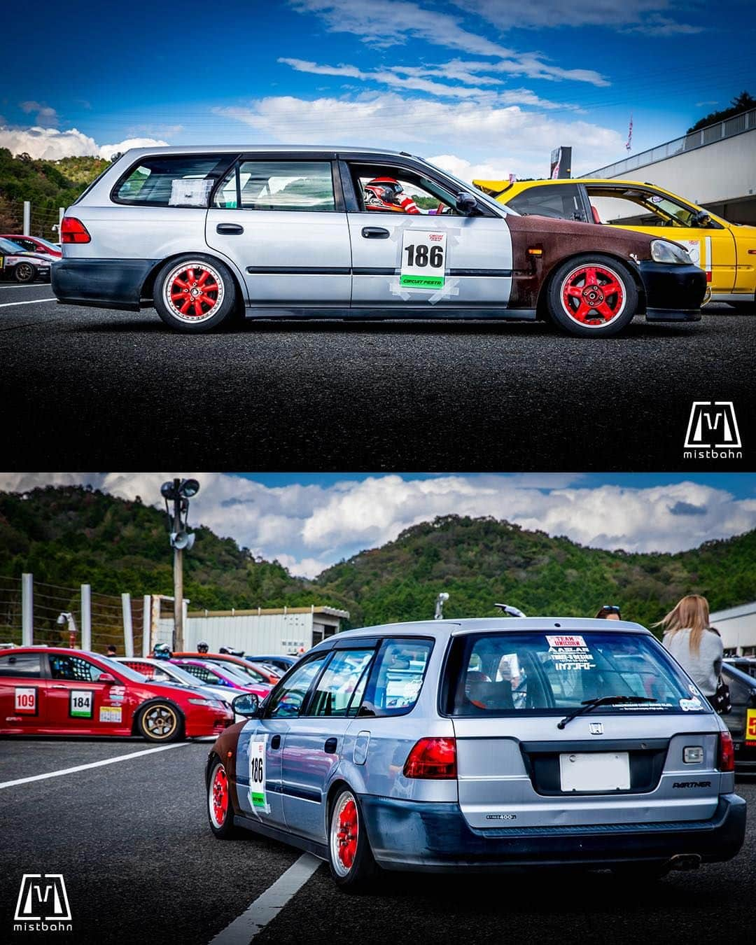 mistbahnさんのインスタグラム写真 - (mistbahnInstagram)「_ 城南電機 河内長野貨物 D-LEGEND B16B Swapped Honda EY7 Partner VAN _ 🚗: Account unknown 📷: @mistbahn _ Shot on Oct-15 2023 🏁 "Circuit Festa ( @circuit_festa_west_japan )" "HONDA ONE MAKE RACE". Central Circuit (Hyogo Japan) _ JP) 2023年10月15日、セントラルサーキットで開催された「サーキットフェスタ ( @circuit_festa_west_japan )」内の「ホンダ・ワンメイク・レース」で撮影。 _ #circuitfesta #circuitfesta2023 #サーキットフェスタ #サーキットフェスタ2023 #hondaonemakerace #ホンダワンメイク #ホンダワンメイクレース #centralcircuit #セントラルサーキット #城南電機 #jonandenki #johnandenki #河内長野貨物 #kawachinagano_cargoservice #dlegend #teamunicorn #aslan_inc_japan #アスラン #aslan #three_s_design #ハイアンドロー  #hondapartner #ホンダパートナー #パートナー #ey7 #b16b #timeattack #timeattackjapan #hondasontrack」10月20日 6時16分 - mistbahn