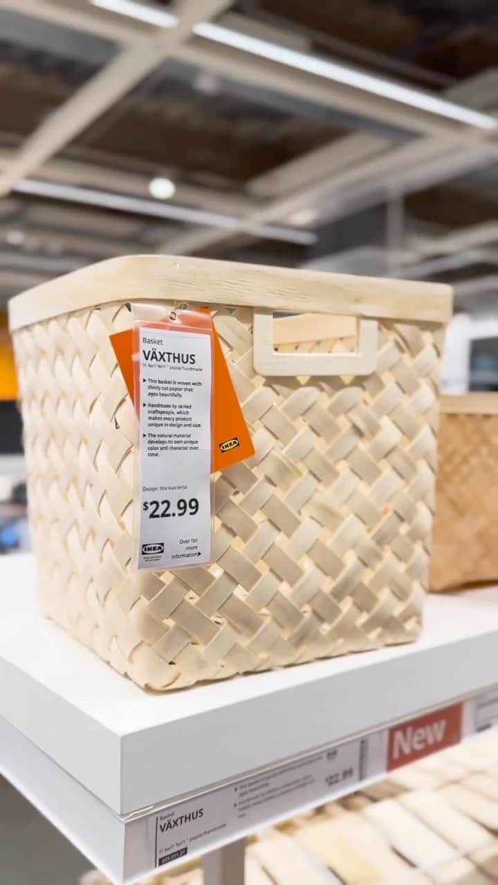 IKEA USAのインスタグラム：「When storage is this beautiful, why hide it? Head to your local IKEA store for new baskets!」