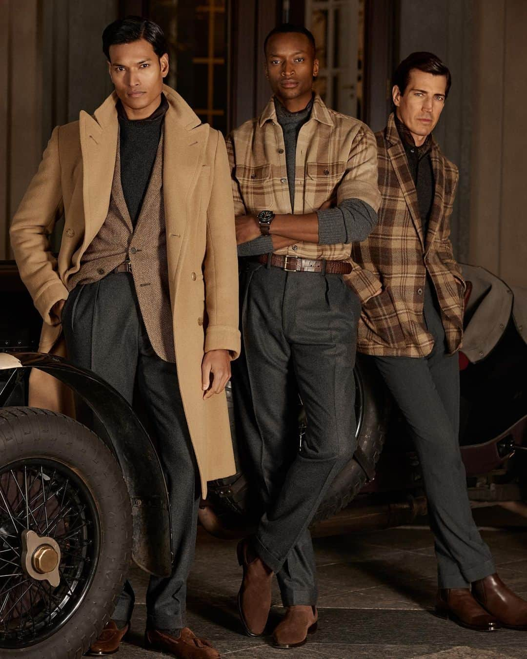 Ralph Laurenさんのインスタグラム写真 - (Ralph LaurenInstagram)「Inspired by the elegant style of automotive heroes, Ralph Lauren presents #RLPurpleLabel Country Drive.  Explore #RalphLauren Fall 2023 via the link in bio.」10月20日 6時56分 - ralphlauren