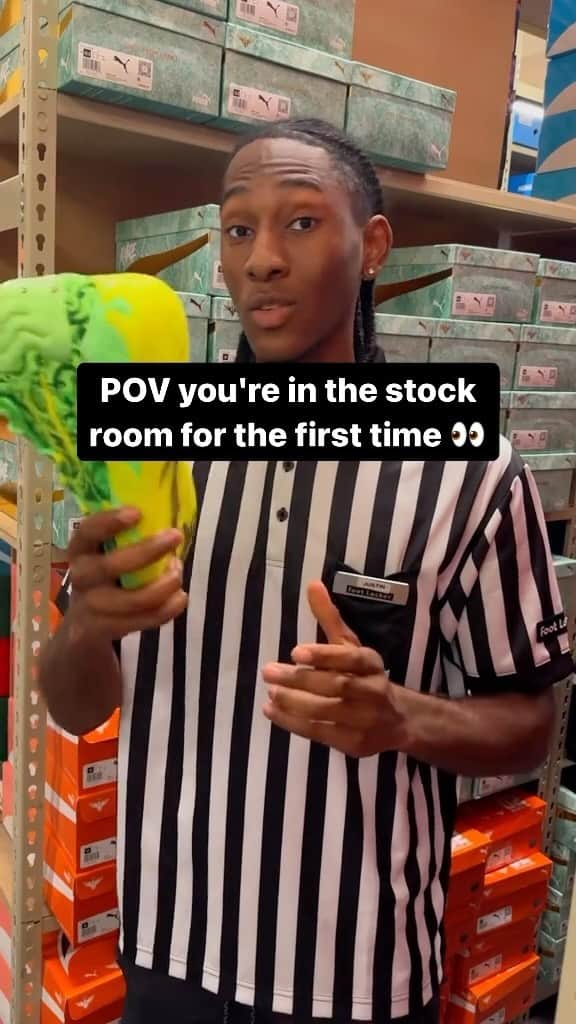 Foot Lockerのインスタグラム：「Never know what you might see in the back 👀  Peep a closer look at the Puma MB.03 'La Francé' available only at Foot Locker 🔥」