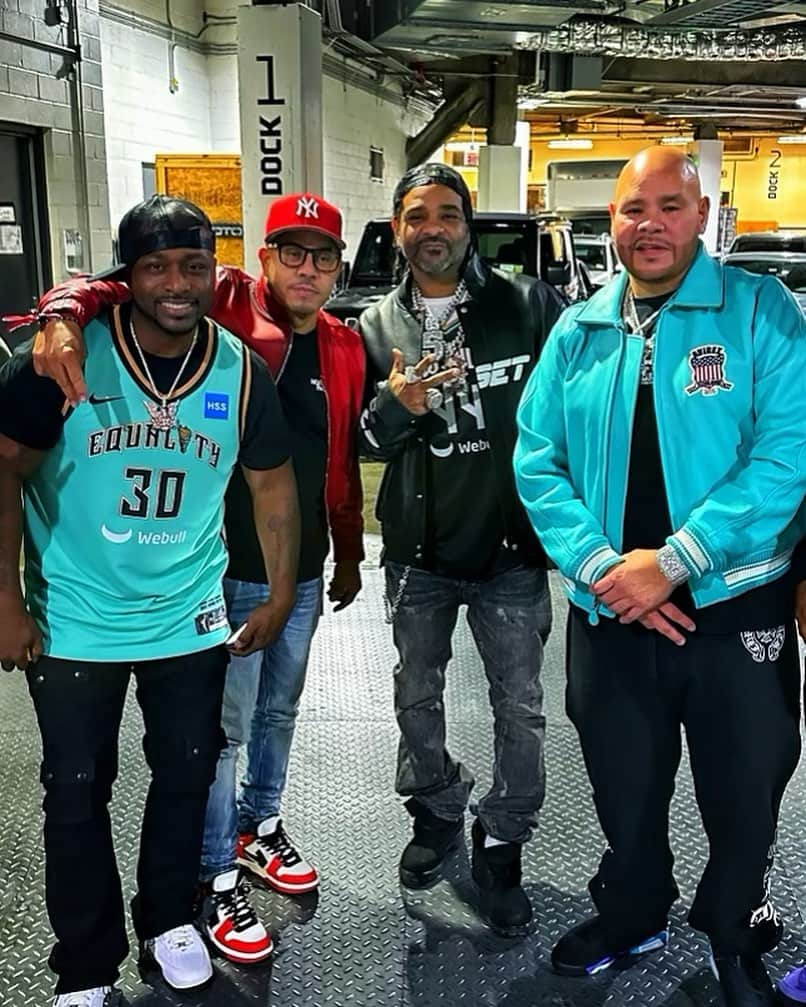 ファット・ジョーのインスタグラム：「We didn’t get the win, but had the best time ever t y @nyliberty @eifrivera @jimjonescapo @freekey730」