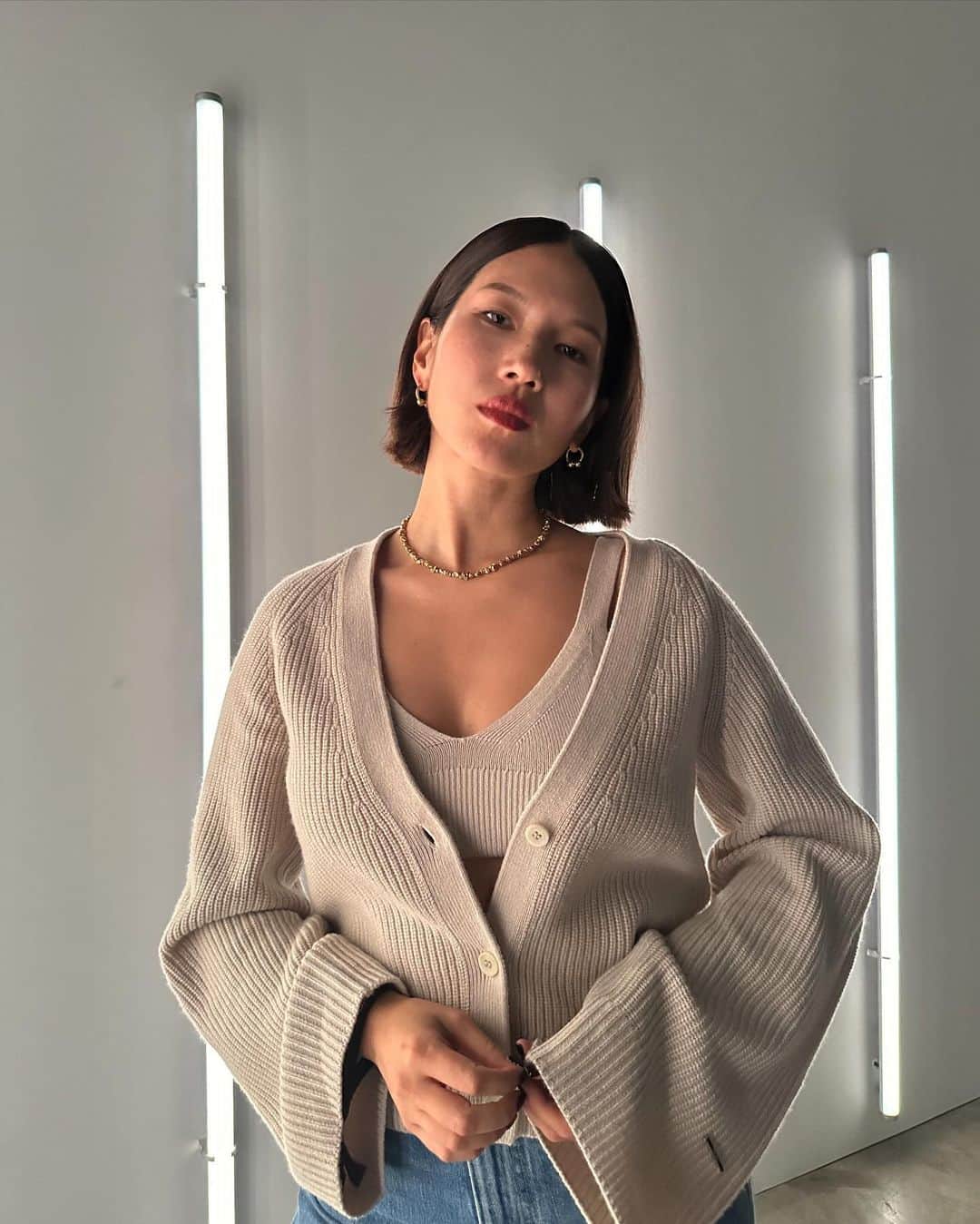 菊乃のインスタグラム：「@calvinklein #CalvinKlein #PR  🐏 HM @makinonatsuho」