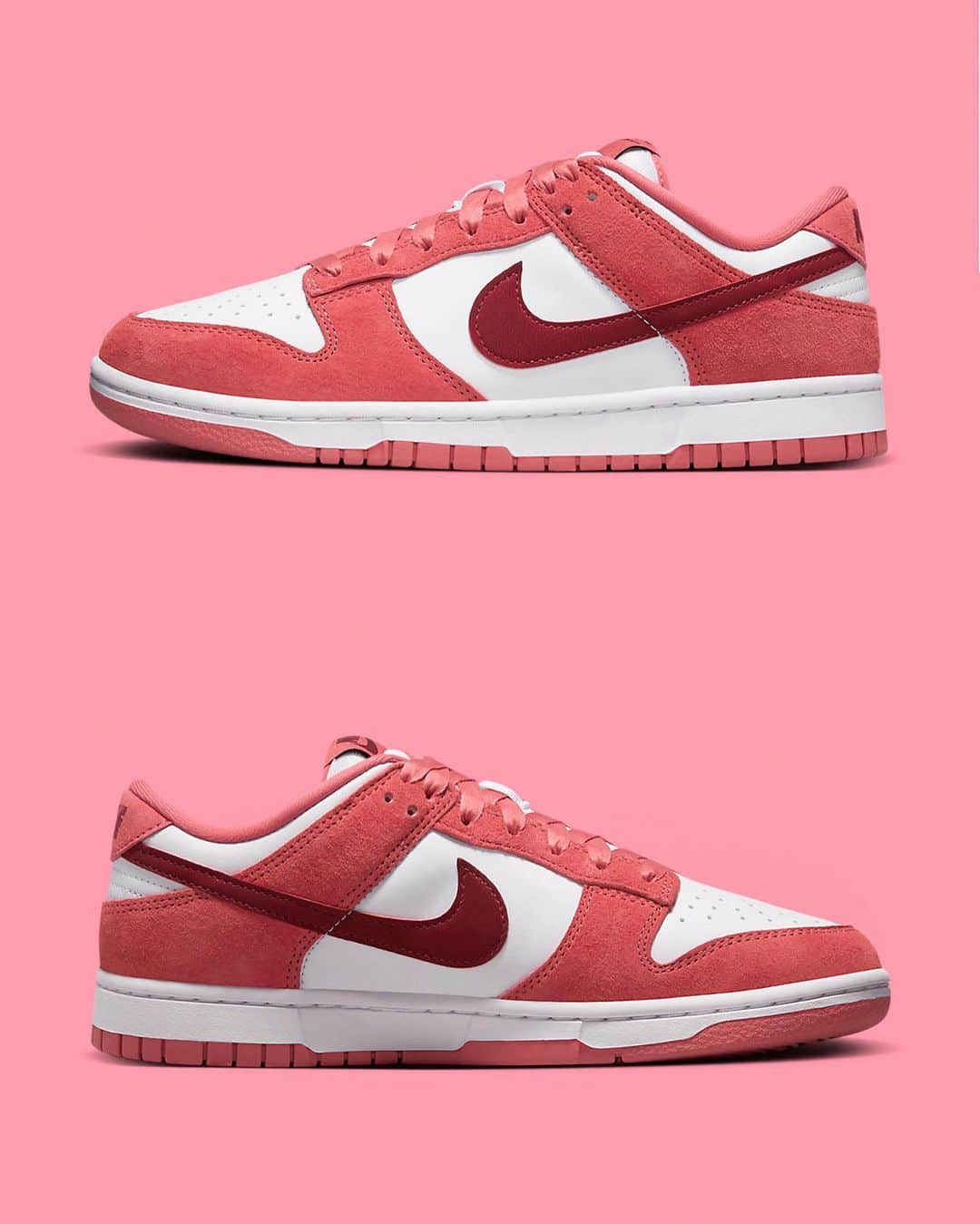 Nice Kicksさんのインスタグラム写真 - (Nice KicksInstagram)「Nike has some Dunk heat for the ladies this Valentine’s Day 👀💖  @nicedrops: 1/29 for $115 🗓️」10月20日 8時53分 - nicekicks