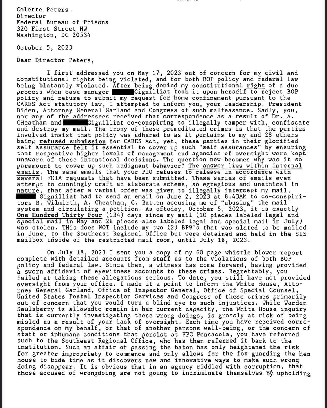 トッド・クリスリーのインスタグラム：「Director Peters need I remind you of your words verbatim: “we need to continue to hold people #accountable, let people see and understand that if you engage in this type of egregious #activity, you’re going to #PRISON”! These 29 men who have been #discriminated against both #civilly and #constitutionally are desperate for your assistance. I implore you to let your presence be known at FPC Pensacola and right the wrong of the #injustices that have been inflicted upon these 29 men. The investigative work has already been done for you. Here’s the evidence. All you need to do is show up!」