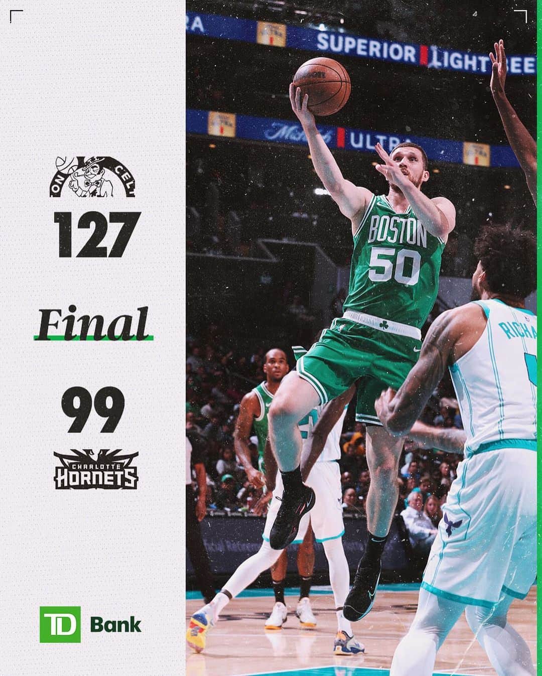 ボストン・セルティックスのインスタグラム：「Got it done tonight ✅」