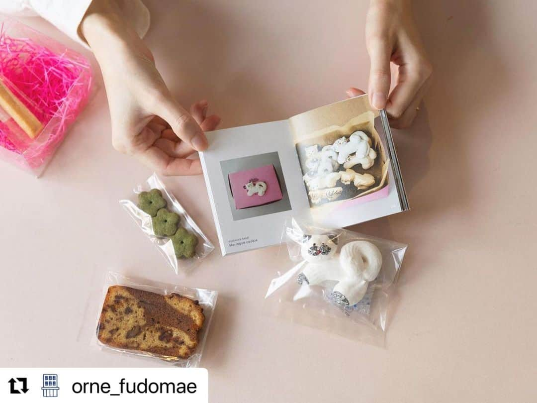 おやつ屋ハイジさんのインスタグラム写真 - (おやつ屋ハイジInstagram)「#Repost @orne_fudomae with @use.repost ・・・ . ／ ORNEKO BOOKのあの子🐈 ＼  おやつ屋ハイジさんのお菓子が本日から店頭に並びます！  ラインナップは以下です。 ・猫のメレンゲとお菓子のセット（1,2枚目） ・栗のケーキ（3枚目） ・ラム酒のマドレーヌ ・いちごのブールドネージュ  誰かにプレゼントしたくなるような、 とってもかわいいお菓子です！  🐱猫ちゃんの模様は1匹ずつ異なります 🐱お取り置きは承れません  ぜひお越しくださいね🐾  10月 OPEN 🍂 20（金）, 21（土）, 22（日）　 27（金）, 28（土）, 29（日）  11:00〜18:30  #おやつ屋ハイジ #猫メレンゲ #ornekobook #ornedefeuilles #オルネコドフォイユ #オルネドフォイユ不動前店 #オルネ不動前 #目黒 #不動前」10月20日 10時56分 - oyatsuya