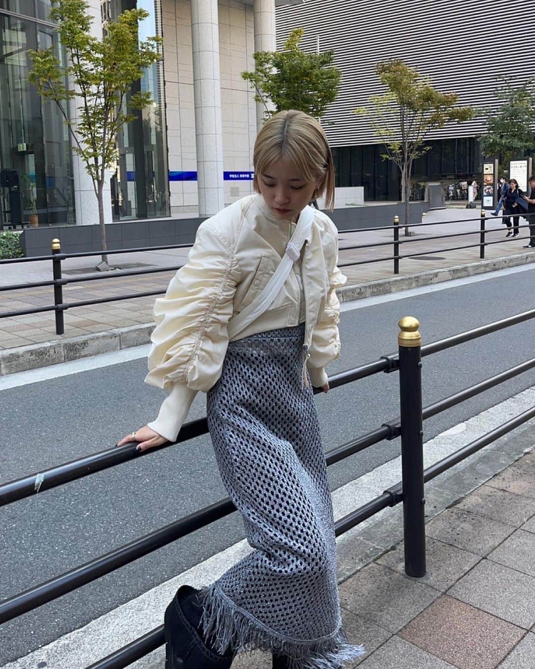 SHEL’TTERさんのインスタグラム写真 - (SHEL’TTERInstagram)「ㅤㅤㅤㅤㅤㅤㅤㅤㅤㅤㅤㅤㅤ ▶︎HONOKA from UMEDA HEP FIVE @onohac 【161㎝】 ━━━━━━━━━━━━━━━  ■CROP GATHER MA-1 (SLY)ㅤ ■SHEER HI NECK TOP (MOUSSY) ■MESH FRINGE KNIT DRESS (MOUSSY)ㅤ ■CROSS WAIST WIDE STRAIGHT (MOUSSY) ■HAIF MOON WALLET POUCH SHOULDER (SHEL'TTER SELECT) ¥5,390(tax in) ■POINTED SHORT BOOTS (MOUSSY)  ━━━━━━━━━━━━━━━ SHEL'TTERではWINTER SEASONがスタート！ 新作が続々入荷中  ※店舗により取り扱いアイテム・在庫が異なります。ご了承下さいませ。 ━━━━━━━━━━━━━━━ #SHELTTER #TheSHELTTERTOKYO #SHOPSTAFF #SHELTTERSELECT #MOUSSY #SLY」10月20日 11時29分 - sheltter_official