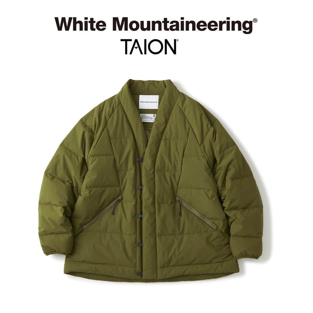 ホワイトマウンテニアリングのインスタグラム：「_ White Mountaineering®︎ 23AW Collection  Collaborated with @taion0802   BC2373203 WM×TAION HANTEN DOWN JACKET  #whitemountaineering  #taion #hantendownjacket」