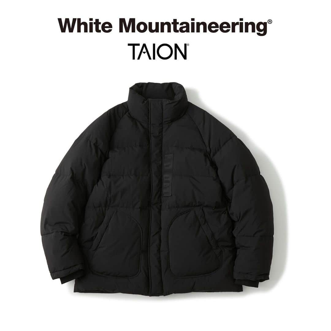 ホワイトマウンテニアリングのインスタグラム：「_ White Mountaineering®︎ 23AW Collection  Collaborated with @taion0802   #whitemountaineering #taion #downjacket」