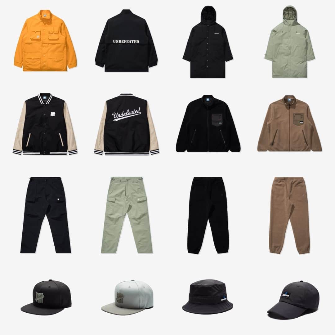 UNDFTDのインスタグラム：「UNDEFEATED FALL 23 - Drop 6  Available now, exclusively at all UNDEFEATED Chapter Stores and Undefeated.com  Shipping internationally, excluding China, Japan and Korea」