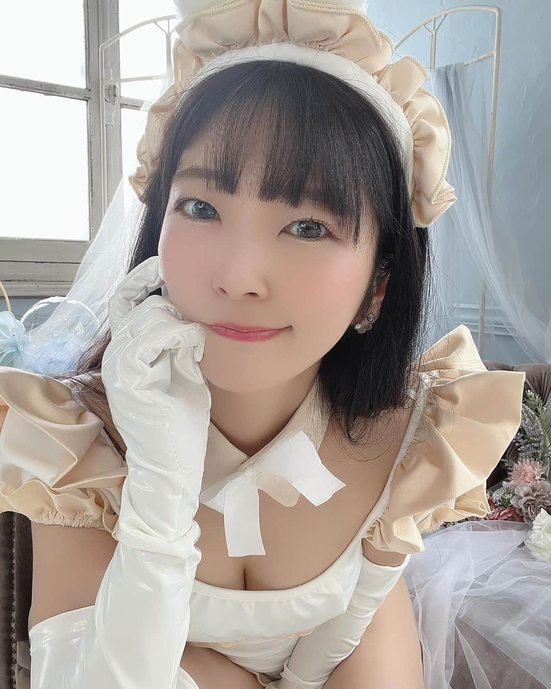服部彩香のインスタグラム：「( ˙꒳​˙ ) . #Malymoon #sugar #ハロウィンコスプレ #コスプレ #撮影会 #チャイナ #バニー」