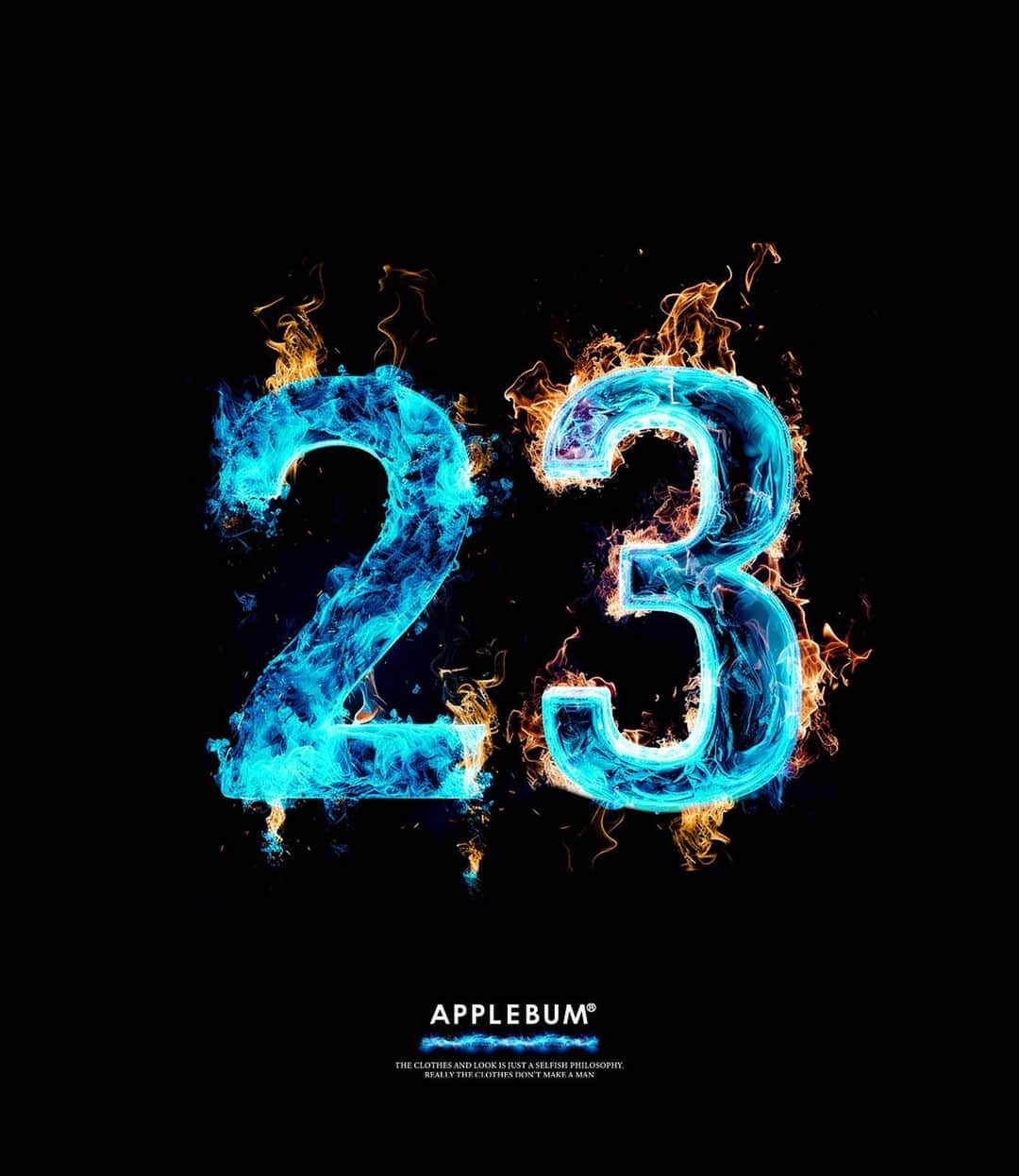 アップルバムさんのインスタグラム写真 - (アップルバムInstagram)「「"Blue Flame 23" L/S T-shirt」 APPLEBUMにとって重要なナンバー【23】を、完全燃焼を意味する青い炎で表現。 今季から一新した、オリジナルロングスリーブTシャツのバックに落とし込みました。 12ozというウルトラヘビーな天竺生地を使用し、身幅とアームホールを大きく広げ、着丈はやや短めに。 こだわり抜いたオリジナルボディを是非体感してみてください。  #applebum #blueflame」10月20日 16時29分 - applebum_tokyo