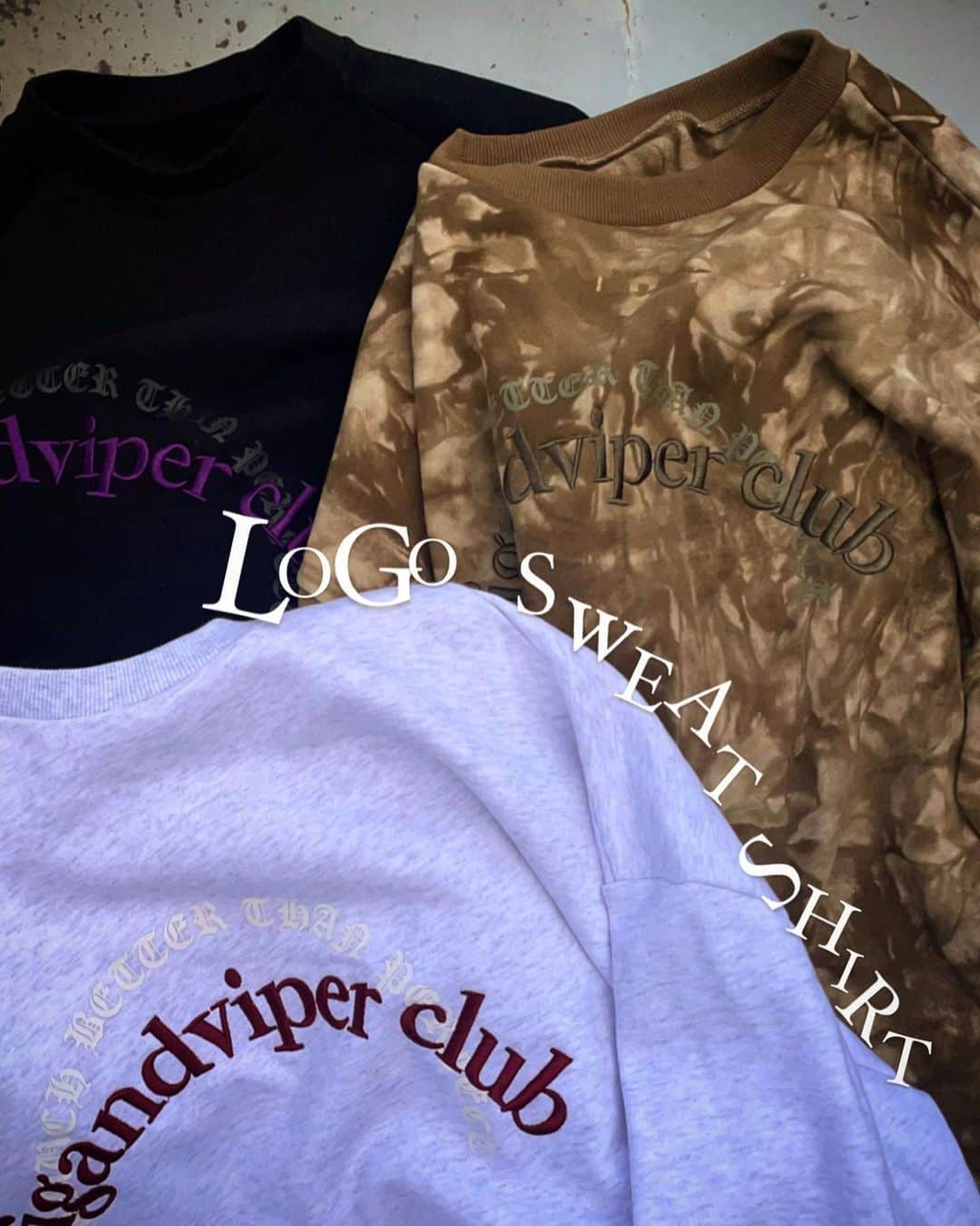 FIG&VIPERのインスタグラム：「【 New 】  ・Arch logo big sweatshirt ¥7,700 (tax included)  _______________________________________________ 10/20(fri)6pm Online store発売開始 店頭先行発売中  #figandviper」