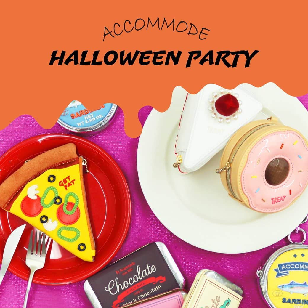 Accommodeのインスタグラム：「【Halloween】🎃🕸  ACCOMMODE HALLOWEEN PARTY開催決定📣  明日10/21（土）〜11/4（土）🦇 ハロウィンらしいカラーを使ったコーディネートを UPしてプレゼントをGETしよう🎁💡  💜パープル 🧡オレンジ 🖤ブラック  の3色どれかで大丈夫👌🏼❣️ @accommode の商品をコーデに取り入れて下さいね💭  #アコハロ  + #アコハロパープル #アコハロオレンジ #アコハロブラック の中からコーデに取り入れたカラーのハッシュタグを追記して投稿して下さい💡  ご参加頂いた方の中から6名様に ACCOMMODEからのプレゼントが当たります🎁💡  💐当選商品の詳細については プロフィールのリンクからオンラインストアをcheck @accommode  #accommode #アコモデ #アコモデハロウィン #アコハロ #ハロウィンキャンペーン #プレゼントキャンペーン」