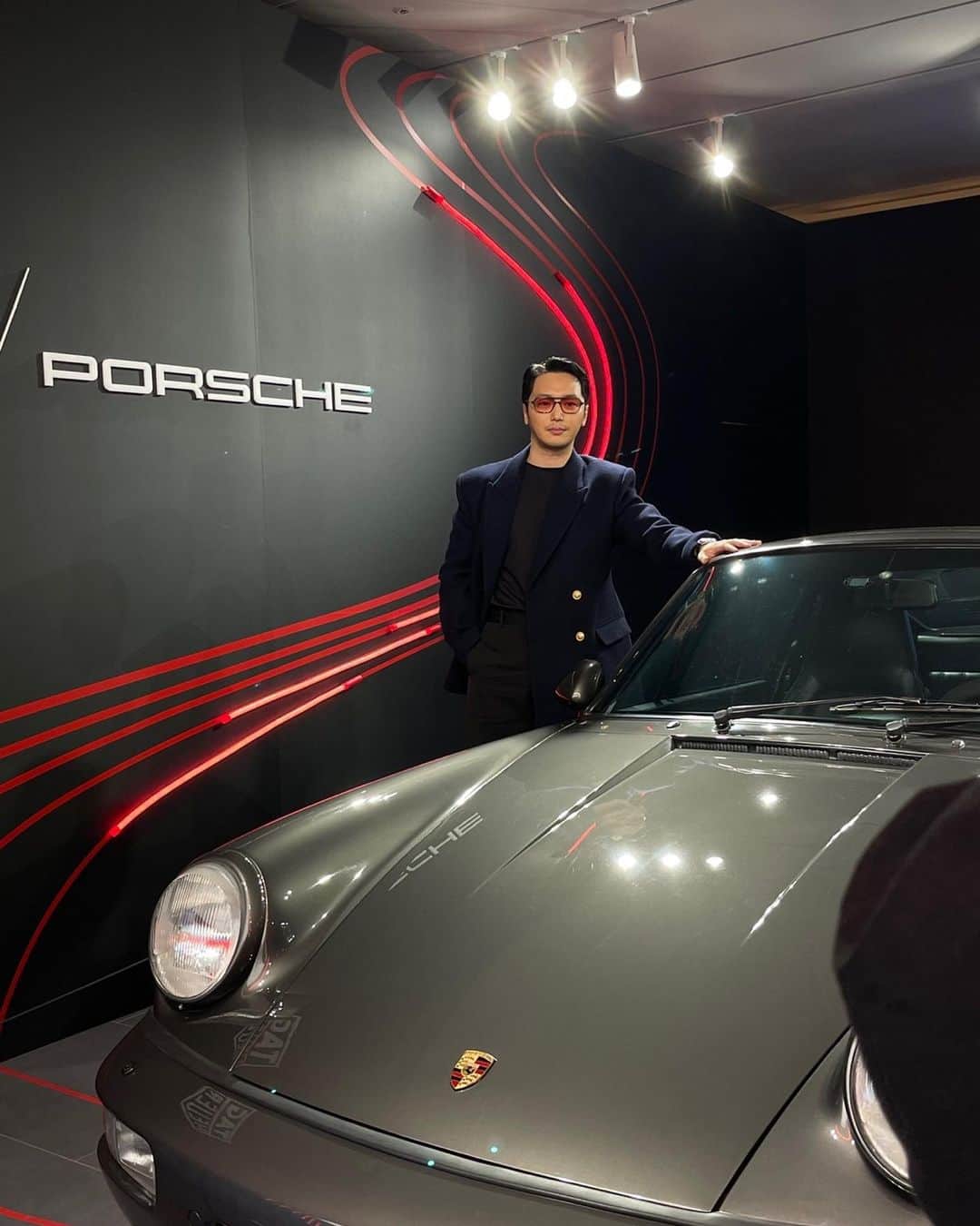 ピョン・ヨハンのインスタグラム：「#TAGHeuerCarrera Chronosprint x Porche」