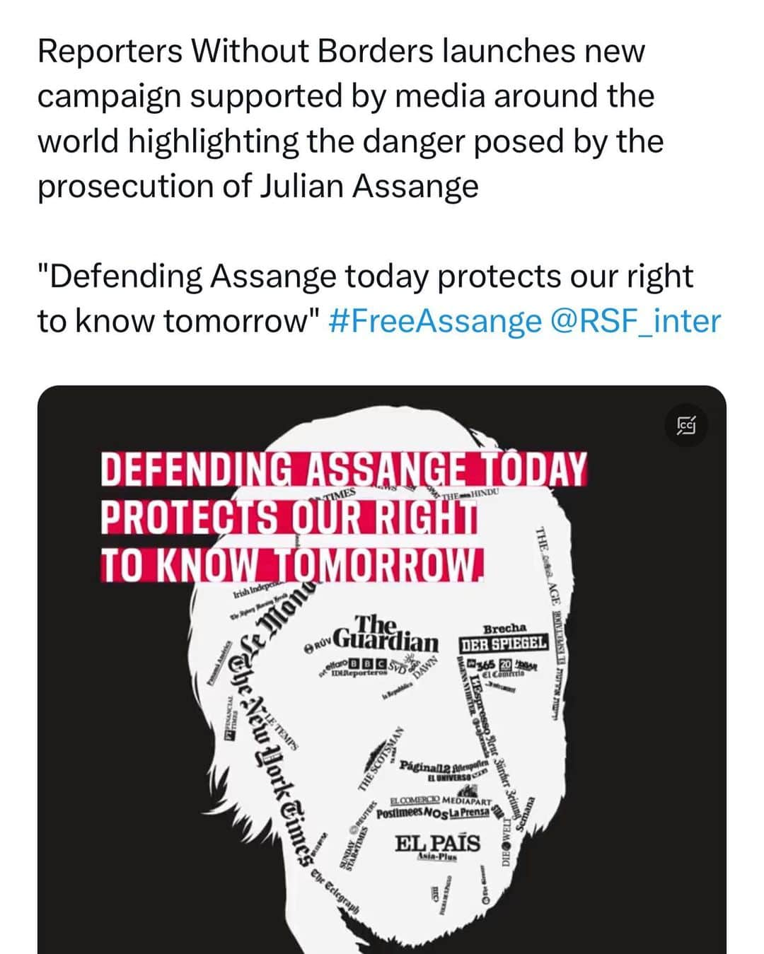 WikiLeaksさんのインスタグラム写真 - (WikiLeaksInstagram)「@rsfinternational」10月20日 17時33分 - wikileaks