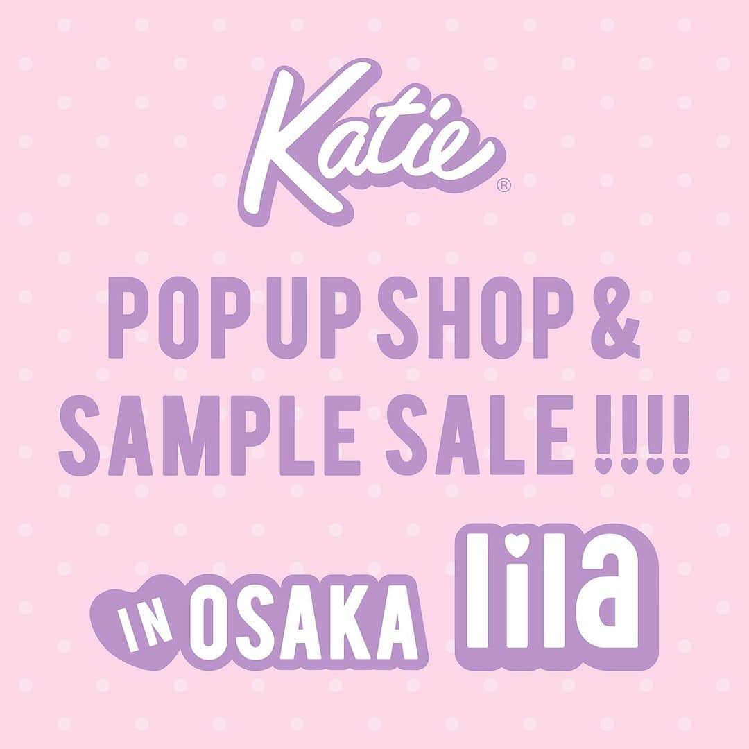 ケイティのインスタグラム：「💟 𝙉 𝙀 𝙒 𝙎 💟 ⁡ 𝙆𝙖𝙩𝙞𝙚® 𝙋𝙊𝙋 𝙐𝙋 𝙎𝙃𝙊𝙋 & 𝙎𝘼𝙈𝙋𝙇𝙀 𝙎𝘼𝙇𝙀!!!! 𝙄𝙉 “ 大阪 𝙡𝙞𝙡𝙖 ” @lilaluxuryantique  ⁡ 𝘿𝘼𝙔 : 11 / 4(土) - 5(日) 𝙏𝙄𝙈𝙀 : 12:00〜19:00 ⁡ ⁡ Katieのサンプルセールが 関西初上陸 !! なくなり次第終了! 限定100点をご用意しています♡ ⁡ 今季の『 It’s a GIRL! 』コレクションの新作と Katie代官山 限定アイテムに 人気のベーシックラインも同時に即売いたします♪ ⁡ 初日の4日には、TAKI&LINDAも再び 大阪のみなさまに 会いにいきます!! ぜひ予定を空けておいてくださいね ♥ ⁡ みなさまのお越しを心よりお待ちしております。 ⁡ ⁡ ＊ 詳細は後日お知らせいたしますので 　 少々お待ちくださいませ . . . ☆ ⁡ ⁡ #katiethestore #lilaluxuryantique」