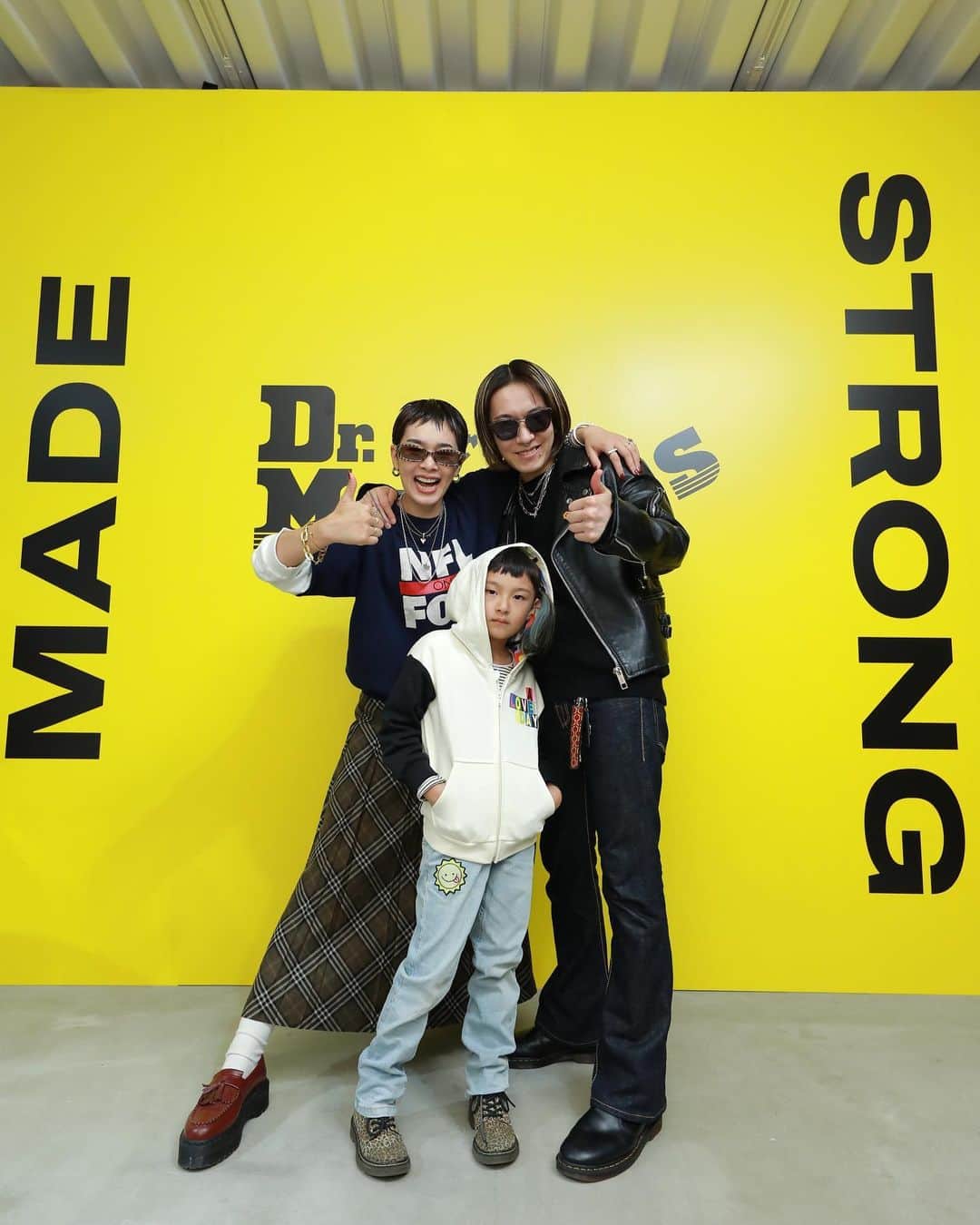 畠山千明のインスタグラム：「@drmartens_japan  強さは、愛🫶 我ながら最高で自慢の家族‼️だ‼️ #WEAREMADESTRONG」