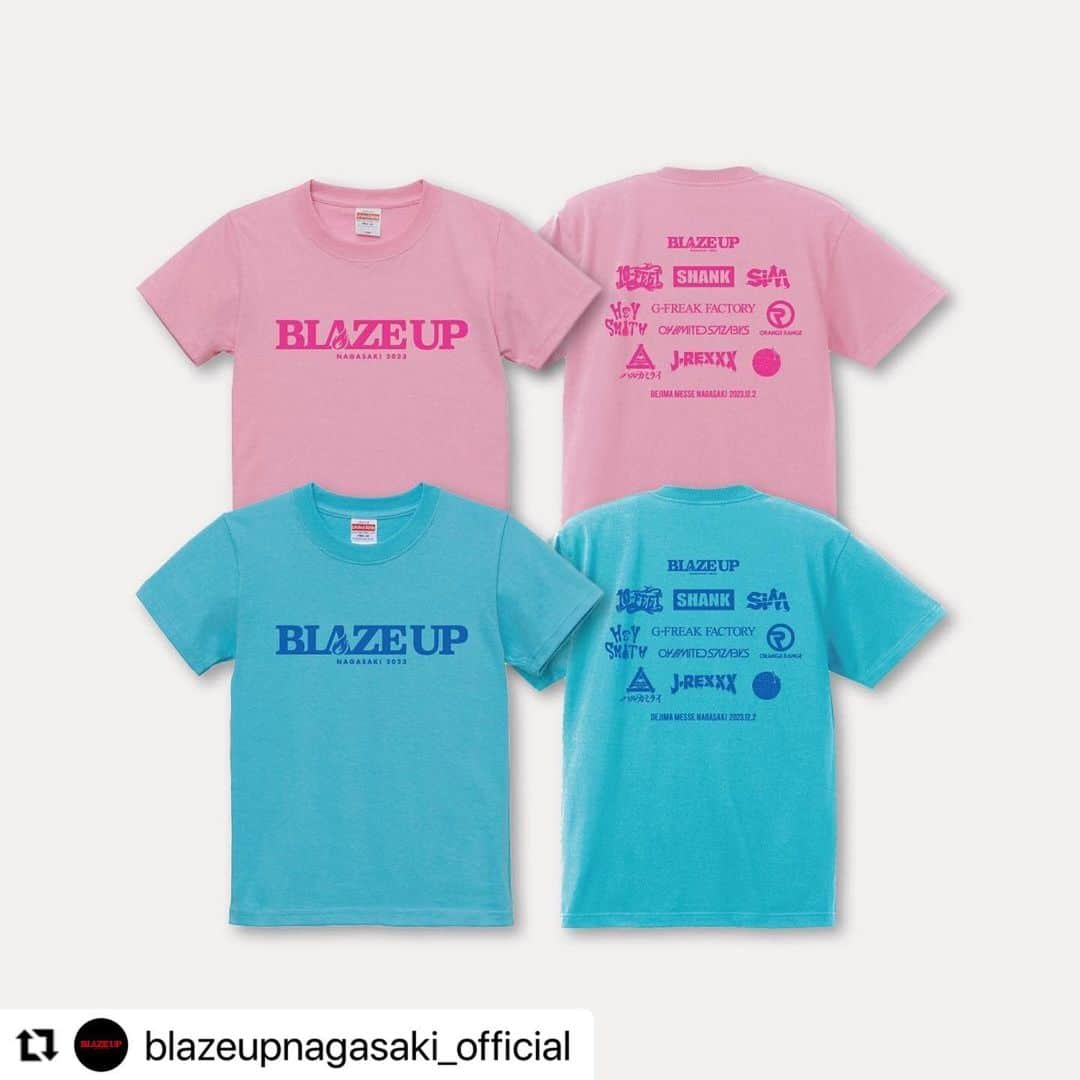 SHANKさんのインスタグラム写真 - (SHANKInstagram)「#Repost @blazeupnagasaki_official  ・・・ 【GOODS】  "BLAZE UP NAGASAKI 2023" オフィシャルグッズ事前通販開始！  受注期間：10/20(金)20:00〜11/12(日)23:59 販売サイト：baitfish-workshop.net  ※11/24(金)頃 発送予定  #BUN23」10月20日 20時16分 - shank095jpn