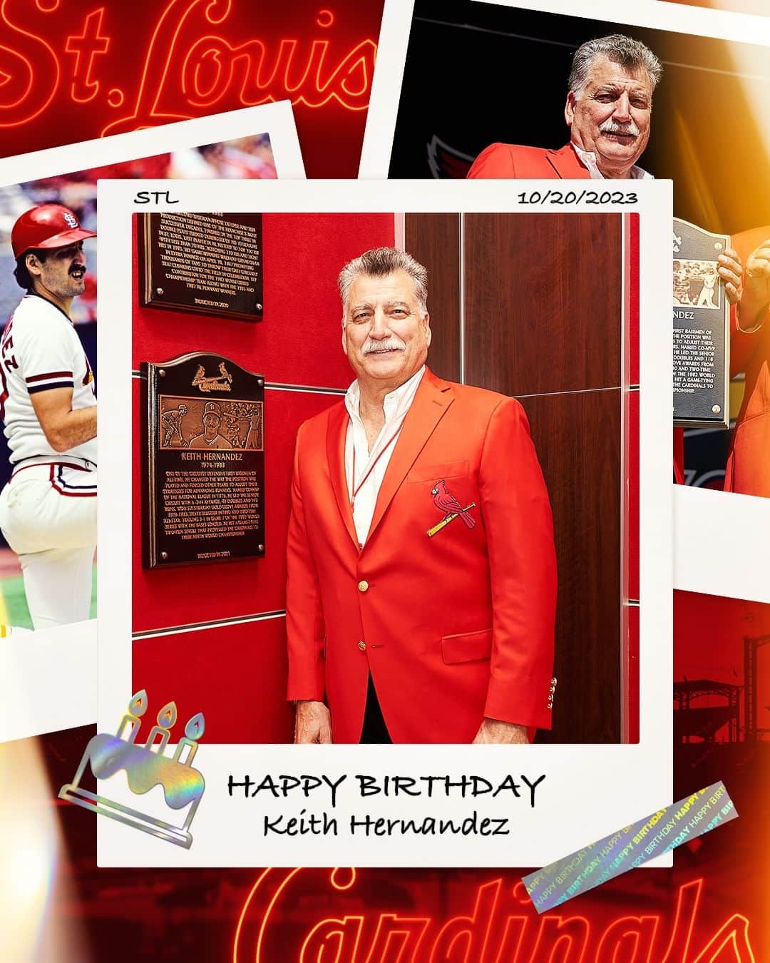 セントルイス・カージナルスさんのインスタグラム写真 - (セントルイス・カージナルスInstagram)「Happy 70th Birthday to #CardsHOF first baseman Keith Hernandez! #STLCards」10月20日 21時00分 - cardinals