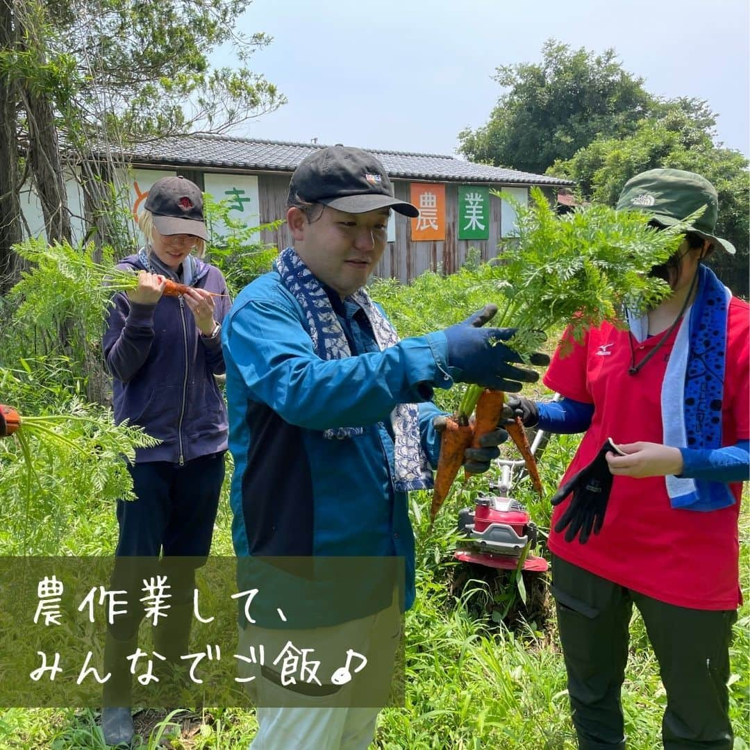 ポケットマルシェ(ポケマル) さんのインスタグラム写真 - (ポケットマルシェ(ポケマル) Instagram)「触れ合い体験や、収穫体験など👨‍🌾 行楽日和に「ポケマル体験」はいかが？ . 日中過ごしやすい気温が増えてきた今日このごろ。 秋のお出かけを計画しておられる方も多いのでは？ . そんなときにぜひおすすめしたいのが、ポケマルの「体験商品」！ 生産者さんのもとを訪ねて、様々な体験が出来ちゃいます。 今年はポケマルで、“一味違う”体験をしてみませんか？ . ◆１、２枚目　放牧ジャージー牛との触れ合い体験 沖縄県やんばるの山奥で365日放牧で過ごすジャージー牛たちとの触れ合い体験。沖縄旅行のアクティビティの1つとして、いかがですか？ . ◆３、４枚目　りんご狩り体験 皆さんは、りんごを木からもぎ取ったことありますか？採りたてのパキッとしたりんごの食感は、何とも言えないものがありますよ。 . ◆５、６枚目　小さな漁村で、漁村の生活を体験 三重県南伊勢町の小さな漁村で、漁村の生活を体験！ゲストハウスを貸し切って体験できるので、グループ旅行にも✨（5名様まで） . ◆７、８枚目　農作業して、みんなでご飯食べてワイワイ♪ 茨城の農園でみんなで農作業をして汗をかき、みんなでご飯食べて語らいあいませんか？食べものの見方がちょこっと変わるキッカケになるかも知れません。 . ….……………………… . 画像をクリックすると商品ページをご覧いただけます。 ポケマル公式アカウント（@pocket.marche）のリンクより、ポケマルにアクセスし、 「体験」と検索すると、さらにたくさんの商品をご覧いただけます。 . ………………………… . 産直EC「ポケマル」では 📌産地直送の食材を紹介 📌生産者さんの紹介 📌ポケマルのキャンペーン を日々投稿しています！ . 投稿が気になったら、ぜひフォローをお願いします👉 @pocket.marche . ………………………… #ポケットマルシェ #ポケマル #pocketmarche #農家直送 #産地直送 #生産者応援 #産直食材 #旬 #体験教室 #農家体験 #生産者 #生産者と繋がる #りんご狩り #漁師 #産地 #ふれあい体験 #ふれあい #ジャージー牛 #沖縄県 #三重 #漁村 #長野県 #茨城県 #行楽 #お出かけスポット #行楽日和」10月20日 21時12分 - pocket.marche