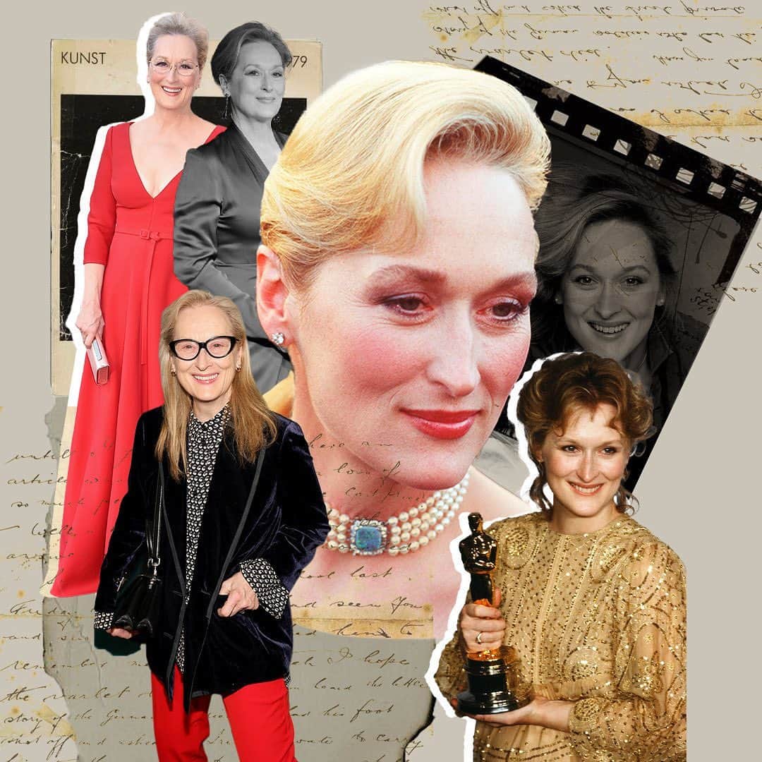 Vogue Españaのインスタグラム：「Meryl Streep sumará hoy a su colección de estatuillas el Premio Princesa de Asturias, galardonada este año en el campo de las artes. Antes de que acuda esta tarde a recoger el premio, un editor de Vogue que confiesa no ser "un fan al uso" de la actriz, reivindica algunas de sus películas menos conocidas pero más disfrutables. {Puedes leer el artículo completo en el link de la bio} ▪️Collage: @jartitametienes  ▪️Texto: @albertosisi」