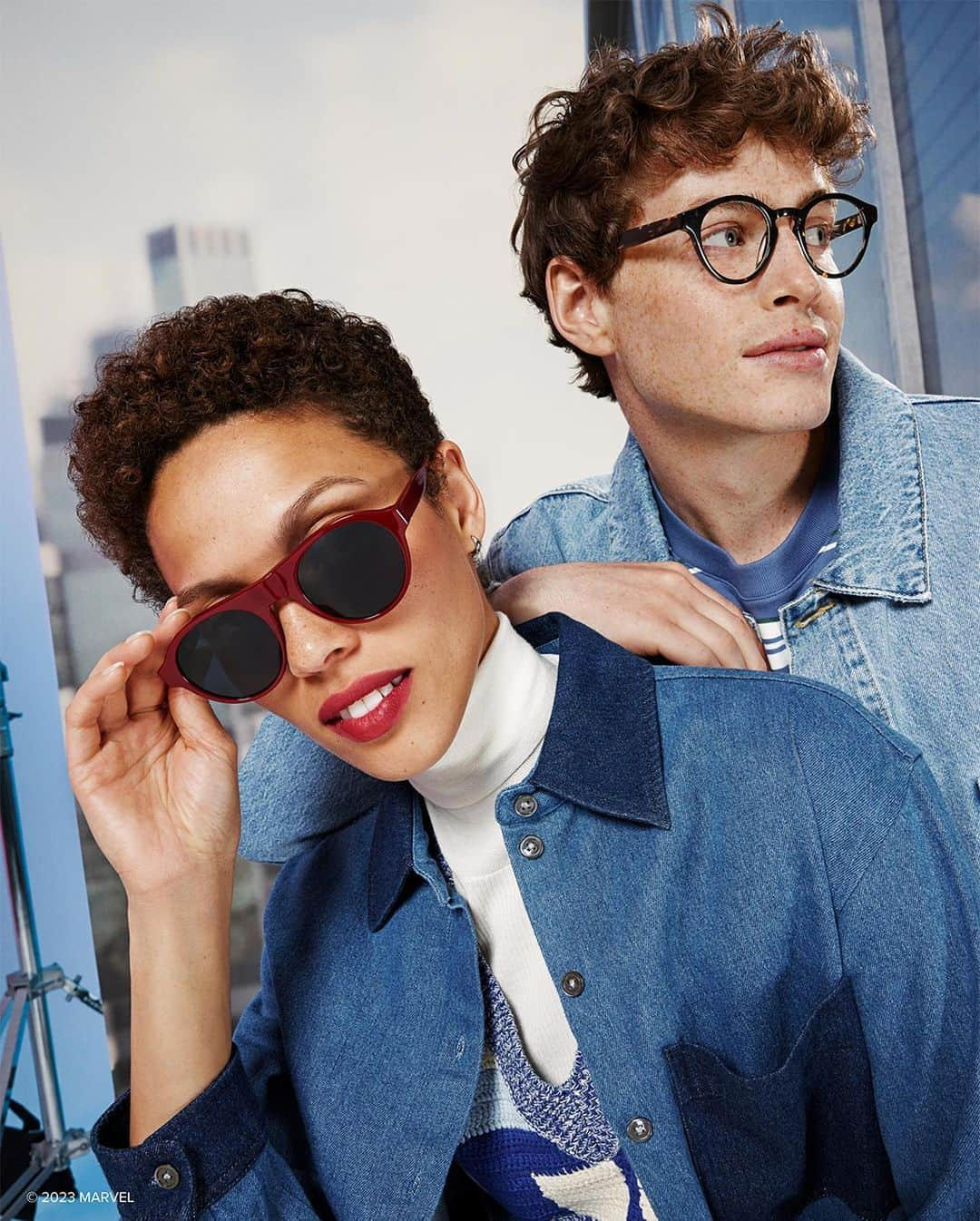 Warby Parkerのインスタグラム：「Spidey-Senses not included. A collection inspired by our favorite characters in Marvel’s Spider-Man 2 @playstation game is officially here to save the day (or, at least, your vision) 🕹️ @marvel @spiderman」