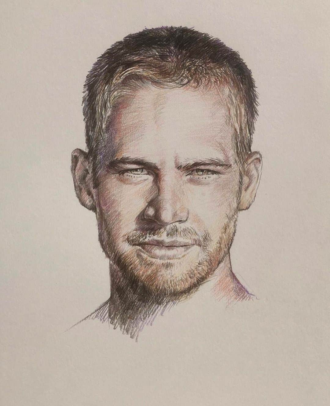 ポール・ウォーカーさんのインスタグラム写真 - (ポール・ウォーカーInstagram)「Check out this awesome drawing of #PaulWalker from @pvk.design! 👏 #FanArtFriday   #TeamPW」10月21日 9時12分 - paulwalker