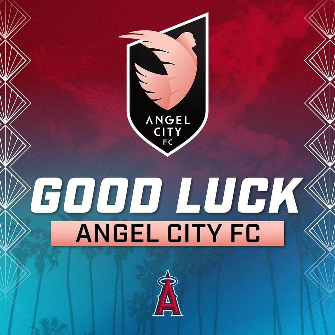 ロサンゼルス・エンゼルス・オブ・アナハイムのインスタグラム：「go off, @weareangelcity!   Good luck in tonight’s quarterfinals match! ⚽️」