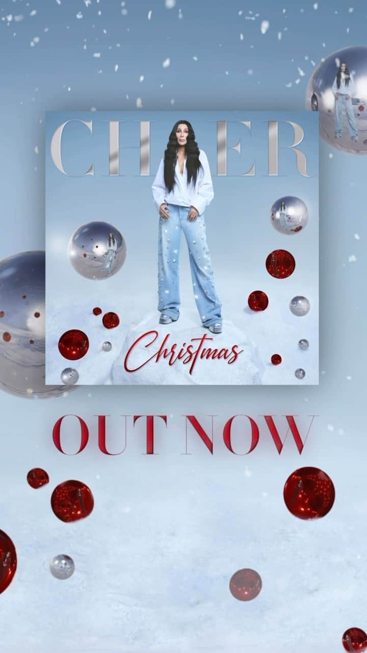 シェールのインスタグラム：「Holiday wishes are coming true with the release of Cher - Christmas 🪩🎄 “I never say this about my own records but I’m really proud of this one. It is one of the most amazing highlights of my career.”  Stream ‘Christmas’ now wherever you listen to music! 🩵 And don’t forget to pre-order the vinyl, It’s on Ruby Red. Believe it. Available November 17 ❤️  Link in bio!  #cher #cherchristmas #steviewonder #michaelbuble #michaelbublé #darlenelove #tyga #cyndilauper」