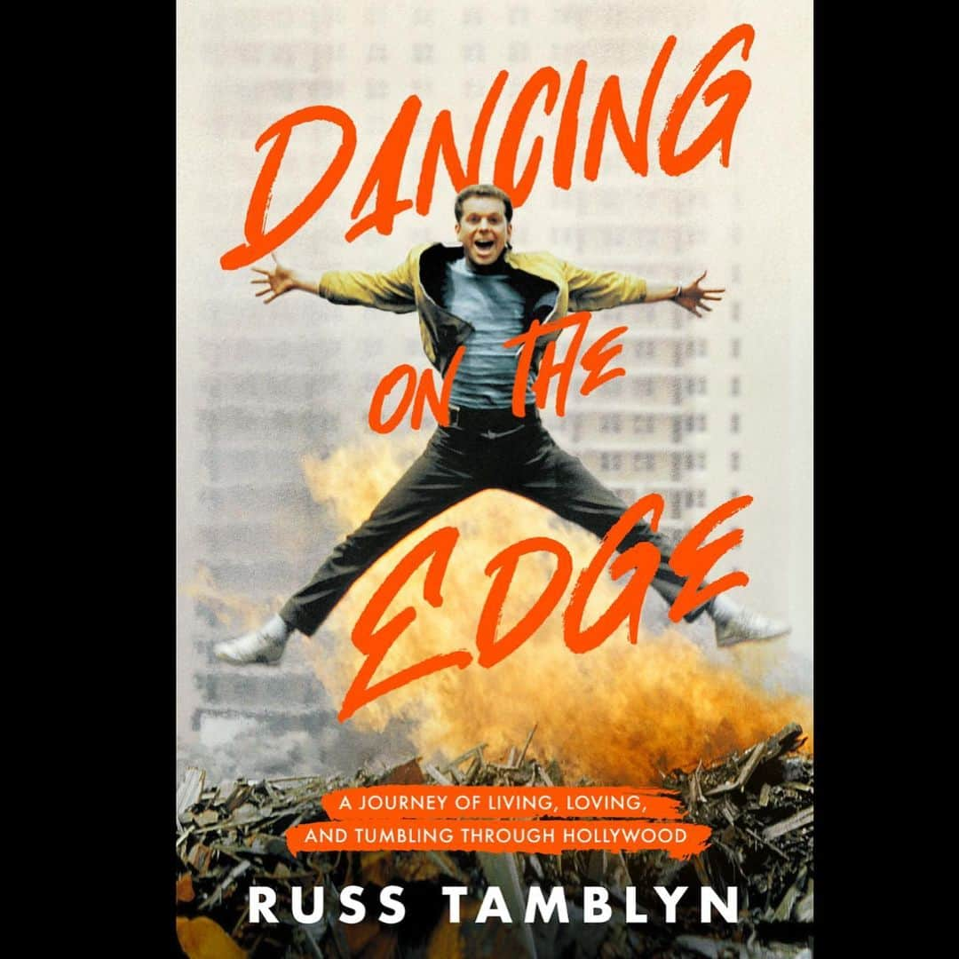 アンバー・タンブリンのインスタグラム：「Here’s the cover for my dad’s memoir (thank you People Mag for the reveal!) and I’m so proud of this major life accomplishment happening at 88 years old. Dad’s been working on this book for over two decades alongside his co-writer Sarah Tomlinson, collecting his incredible stories of tumbling through Hollywood as an actor and acrobatic dancer, from teaching Elvis Presley some signature dance moves, to befriending Henry Miller, and starting an art and cultural revolution in Topanga in the 60’s alongside his peers and friends, Dennis Hopper, Neil Young, and Dean Stockwell. There’s behind the scenes from West Side Story, Twin Peaks, working with Elizabeth Taylor and so much more. The book comes out April 9th 2024. I promise you won’t want to miss this wild slice of history. Pre-order link in my bio.  Love you, dad!   #WombtoTomb #WhenYoureAJet #RussTamblyn」