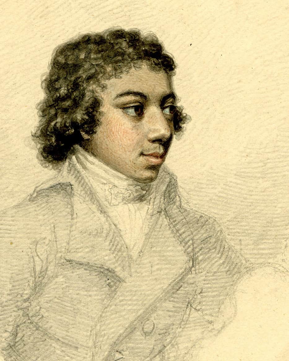 大英博物館のインスタグラム：「🎻 ‘African prince, how did you survive? Finding passion in strings while your father pulled the strings of your life.’ 🎻  This gentle sketch is a miniature likeness of the violin virtuoso George Bridgetower (1778–1860).   Born Hieronimo Hyppolito de Augusto in 1778 in Poland, by 1789 Bridgetower had made his professional debut in Paris as a violin prodigy. Within the year he was performing for royal patrons in London, appearing in flowing robes under the name ‘African Prince’.   Over the course of his life he played across Europe, collaborating with composers including Beethoven.   Bridgetower was one of people explored in a youth initiative that the Museum hosted with the London Borough of Camden exploring Black British History.   Working with the Museum collection, a group of young people considered the life and times of individuals from the African diaspora in Britain, from the 1500s to the present day.   The poetic phrase shared above is taken from one of the student’s creative responses to Bridgetower’s life 📜🖋  🏛 Visit our blog to hear more young people’s responses to the Black histories in the Museum collection – link in bio.   🔎 Henry Edridge (1768–1821), ‘Portrait of George Augustus Polgreen Bridgetower’. Graphite with watercolour on paper, from Britian, around 1795–1800.   #BritishMuseum #BlackHistoryMonth #Camden」