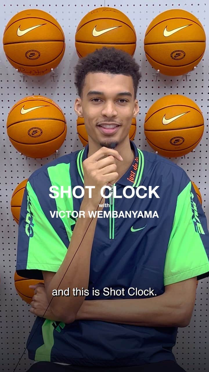 Nike Basketballのインスタグラム：「From Parisian pickup to San Antonian shoe game, the Shot Clock stays running around the world. Can @wemby keep up? ⏳🛫」