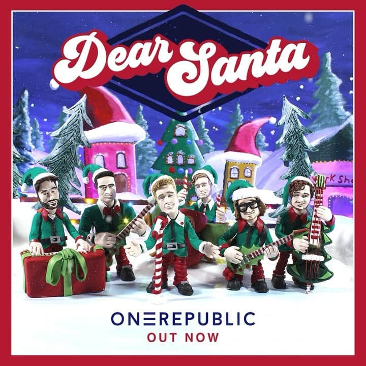 OneRepublicのインスタグラム：「There’s only one thing on my list... 🎄🎅 “Dear Santa” is OUT NOW! (And by the way, it’s never too early for Christmas music 😉) Link in bio.」