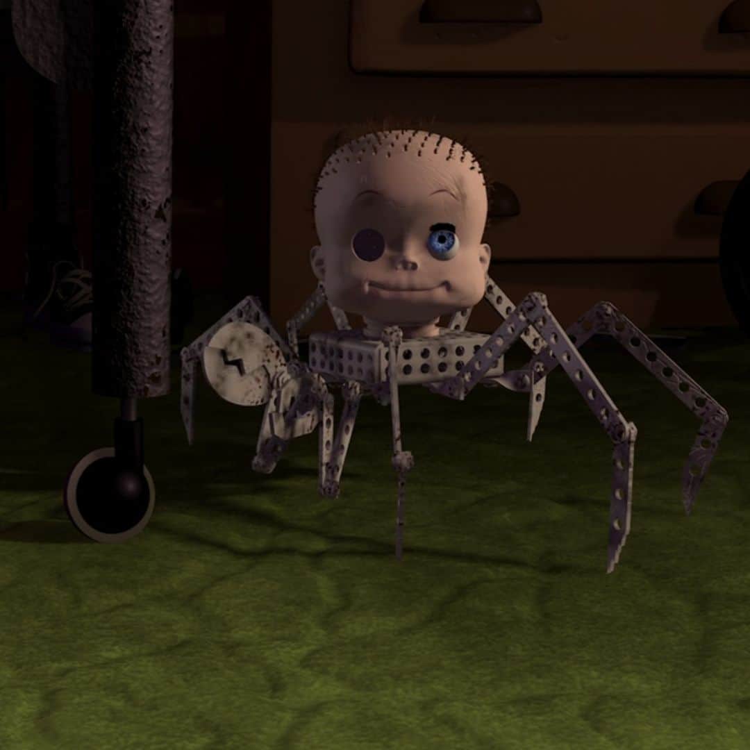 Disney Pixarのインスタグラム：「This little fella is ready for playtime. 🕷🎃」