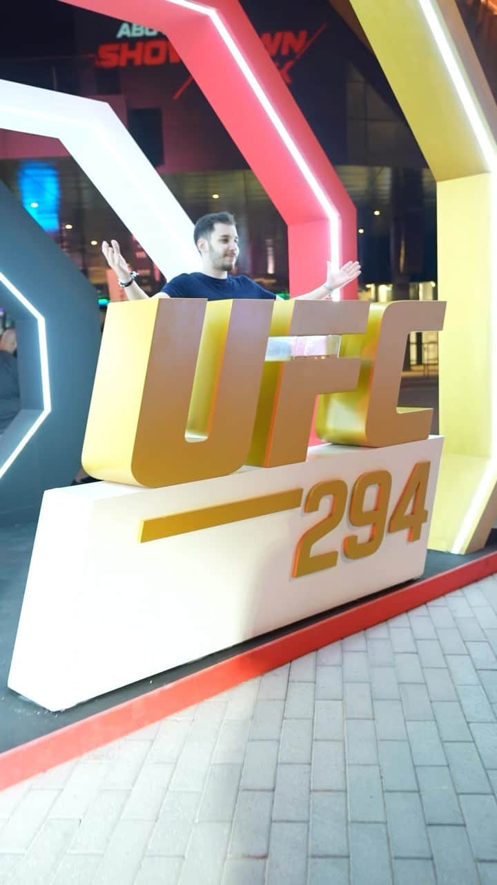 UFCのインスタグラム：「Time to join the fun! Get down to the Fan Zones at Etihad Arena on Yas Bay tomorrow before the #UFC294 action kicks off! 👊   #InAbuDhabi | @VisitAbuDhabi | @AbuDhabiEvents」