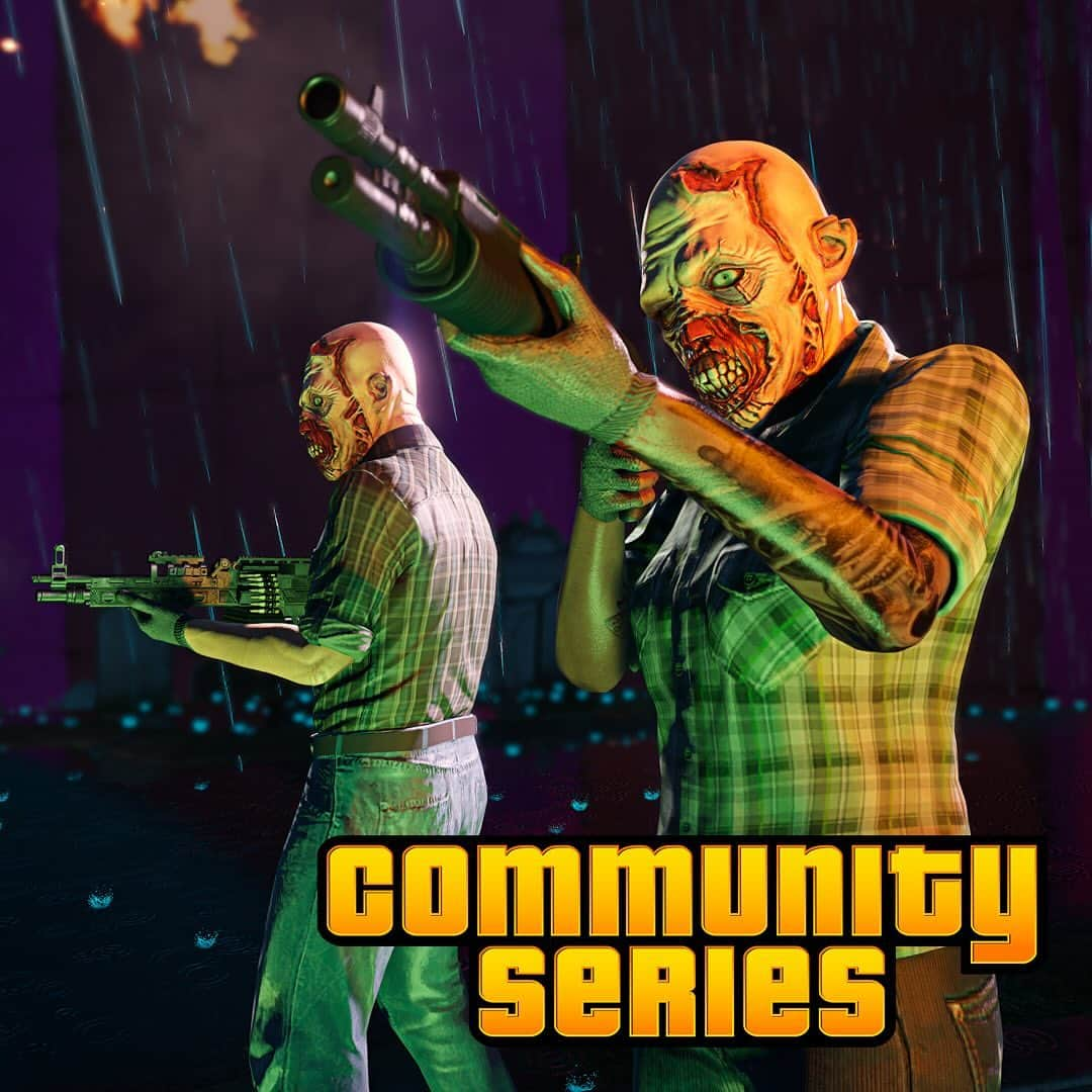 ロックスター・ゲームズのインスタグラム：「Face your fears in a fresh batch of handpicked GTA Online Community Series Jobs.  Get 3X GTA$ and RP through October 25 in these seven standout player creations suitable for the season.  To bookmark links to these Jobs and learn more, visit the Rockstar Newswire via the link in our bio.」