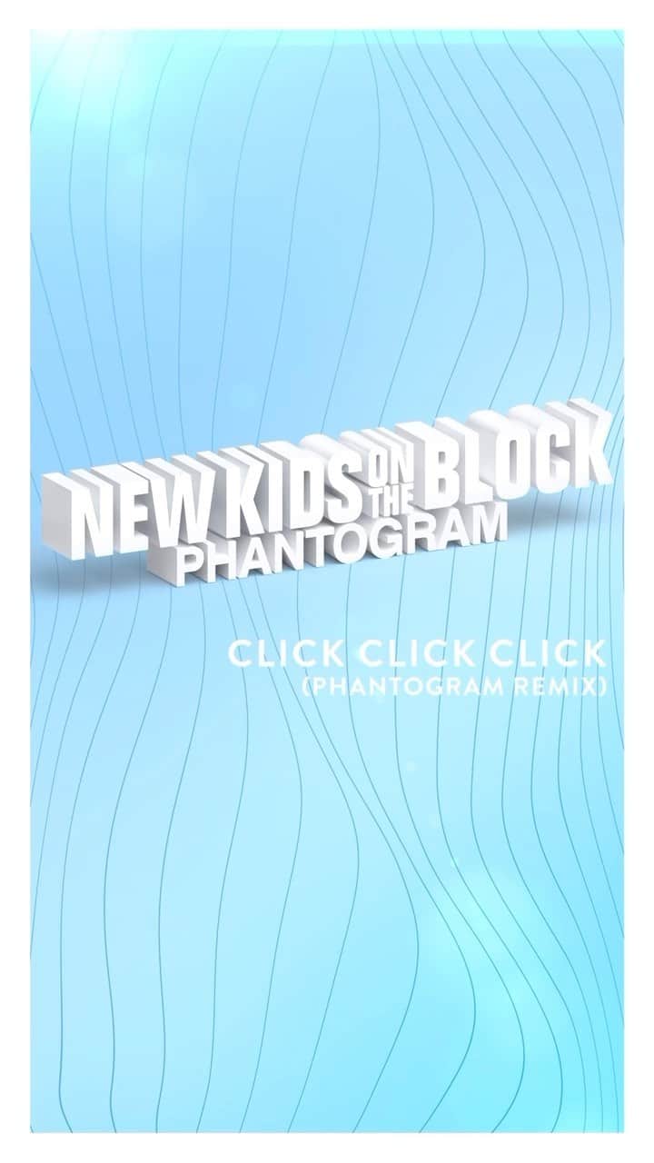 ニュー・キッズ・オン・ザ・ブロックのインスタグラム：「Out now! The remix of the song that sparked NKOTB’s reunion in 2008. Stream “Click Click Click (Phantogram Remix)” on all platforms and pre-order #TheBlockRevisited coming Nov 3rd. 🤖❤️ ♾️」