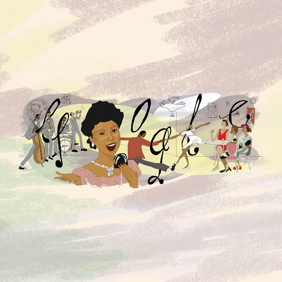 Googleのインスタグラム：「Get jazzed — today's #GoogleDoodle celebrates the one and only Adelaide Hall. Tap the link in our bio to learn how this American-born, UK-based jazz singer went from a central figure in the Harlem Renaissance to a global star.」