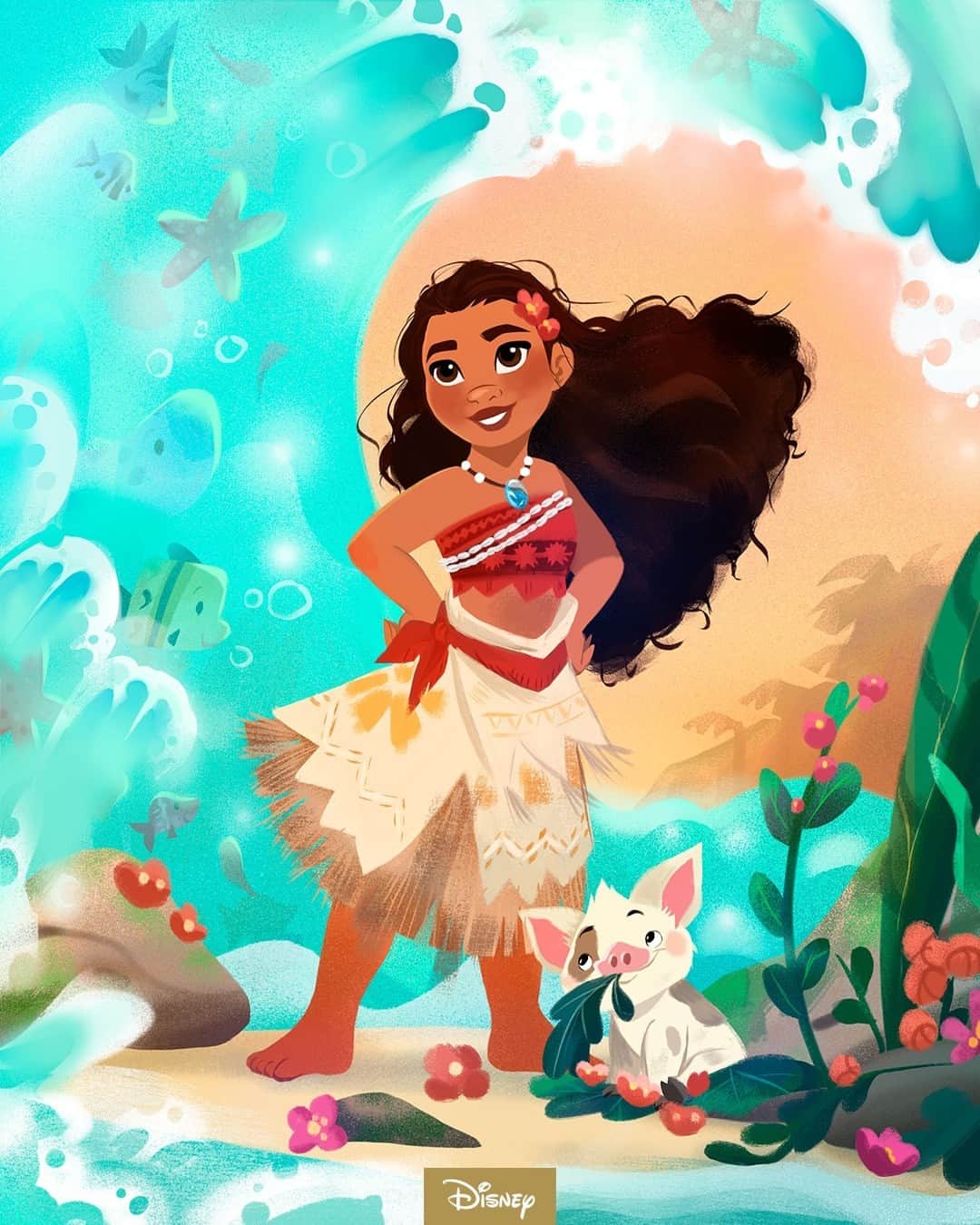 Disneyさんのインスタグラム写真 - (DisneyInstagram)「Make way, make way! 🌊🌊🌊 Sail in to see Moana, now playing in select US theaters through October 26 in celebration of #Disney100.」10月21日 3時00分 - disney