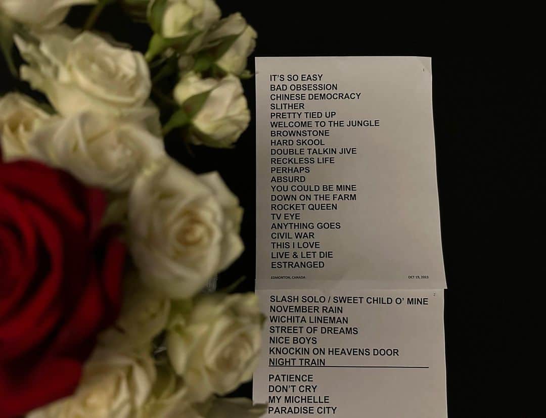 Guns N' Rosesのインスタグラム：「What would you add?」