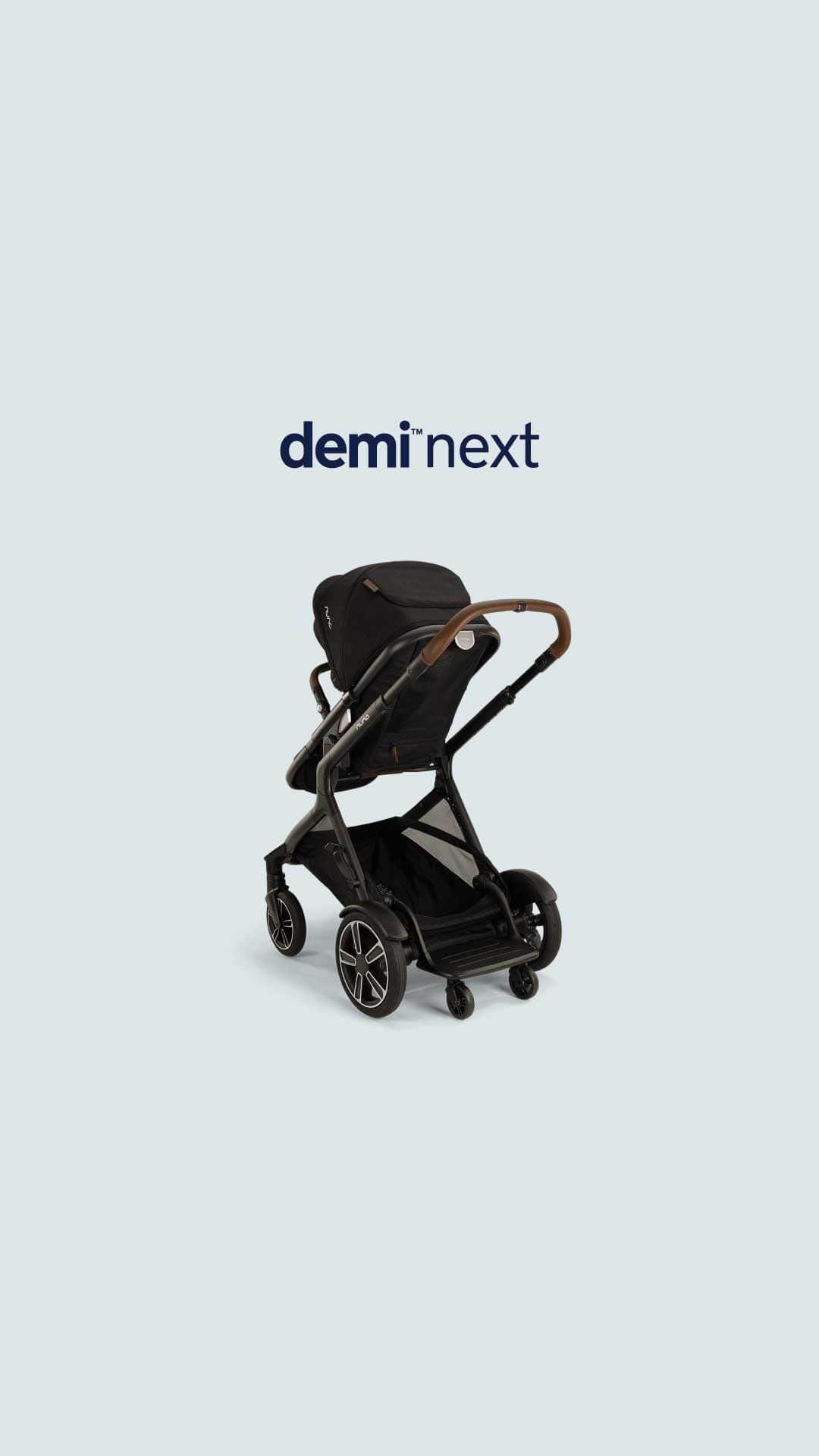 nunaのインスタグラム：「IT’S HERE ✨ Introducing the DEMI next stroller ✨ Possibilities for your future and options for your every day 🥰 With 25+ modes, an extra-large basket, AND a rider board, it has everything you need plus everything you didn’t know you needed 🤩    Drop a 💖 if you’re excited about this next-level stroller.  #levelup #nuna #deminext #nextlevelpossibilities #stroller #familygoals #family」