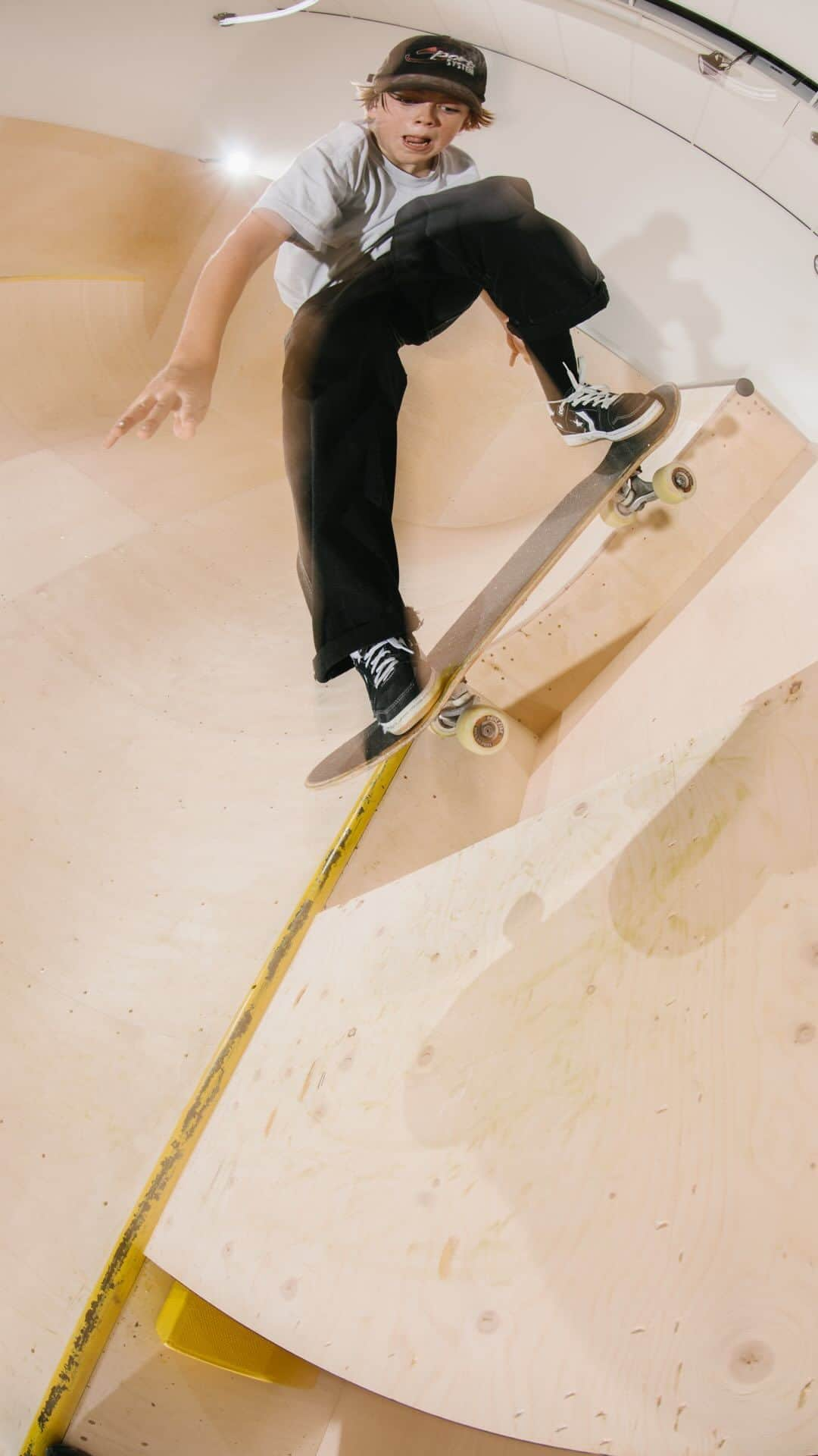 converseのインスタグラム：「CONS rider @diggs_english stopped by the Converse x @designmuseum London SKATEBOARD exhibit for a quick session on the mini ramp 🔥」